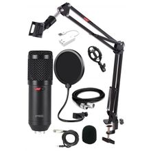 Lastvoice BM800XLR Condenser Shock Mount + Stand + Pop Filtre + Mikrofon
