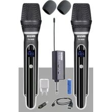 Lastvoice TX-102EE El Tipi Telsiz Kablosuz Şarjlı Çift Mikrofon Seti