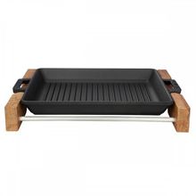 Lava 26x32 cm Izgara Tavası ve Kayın Servis Ahşabı