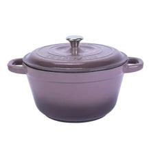 Lava Döküm Demir Kapak New Heritage Serisi Çap 26 cm Mor Döküm Yuvarlak Tencere