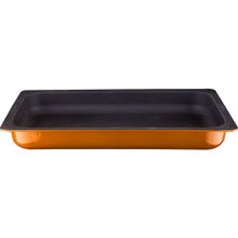 Lava Döküm GN 1/1 İç Renk Siyah Ölçü 32x53 cm Turuncu Gastronorm Küvet