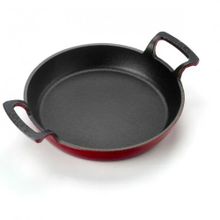 Lava Döküm Yuvarlak Kulplu 20 cm Kırmızı Sahan Tava
