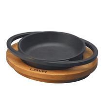 Lava LV ECO Y TV 16 K4 Ahşap Altlıklı 16 cm Döküm Demir Yuvarlak Tava