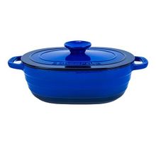 Lava LV O TC6 33 YK6 B Experience Serisi 24x33 cm Oval Döküm Demir Kapak Mavi Tencere