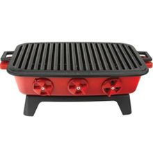 Lava Mavi 36x45 cm Döküm Mangal Alt Stand Gövde Kömür Teli ve Üst Izgara