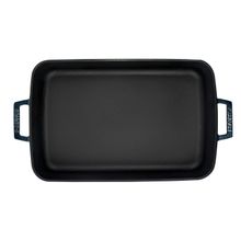 Lava Metal Premium Serisi 26x40 cm Majolik Gri Dikdörtgen Döküm Tepsi