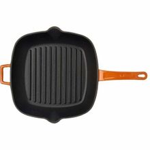 Lava Metal Saplı 26x26 cm Turuncu Izgara Tava
