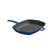 Lava Metal Saplı 26x32 cm Mavi Izgara Tava