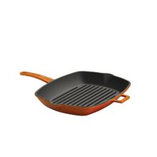 Lava Metal Saplı 26x32 cm Turuncu Izgara Tava