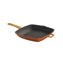 Lava Metal Saplı 28x28 cm Turuncu Izgara Tava