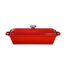 Lava Terrine Serisi Ölçü 11x29 cm Kırmızı Döküm Ekmek Tenceresi