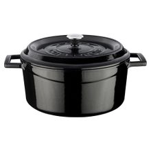 Lava Trendy 32 cm Siyah Yuvarlak Tencere