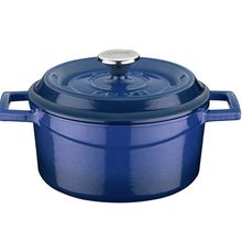 Lava Trendy Çap 14 cm Mavi Döküm Yuvarlak Tencere
