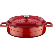Lava Trendy Kapak 24 cm Kırmızı Döküm Çok Amaçlı Yayvan Tencere