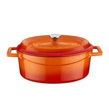 Lava Trendy Serisi 21x27 cm Turuncu Döküm Oval Tencere