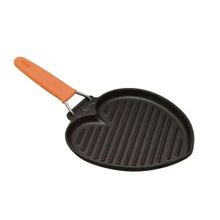 Lava Turuncu 22x23 cm Döküm Telli Silikon Saplı Izgara Tava