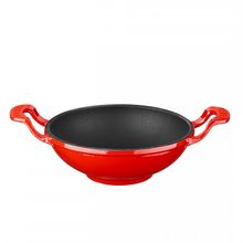 Lava Yekpare Kulplu 16 cm Kırmızı Mini Wok