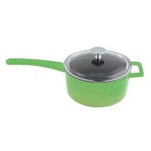 Lava Yuvarlak 16 cm Yeşil Döküm Sos Tenceresi