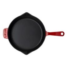 Lava Yuvarlak Metal Saplı 28 cm Kırmızı Döküm Kızartma Tavası
