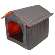 Lavista Dış Mekan Füme 50x55x52 cm Kedi ve Köpek Kulübesi