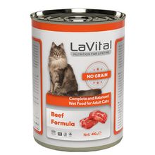 Lavital 400 gr Adult Tahılsız Biftekli Yetişkin Konserve Kedi Maması