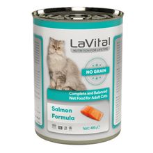 Lavital Adult Tahılsız Somonlu 400 gr Yetişkin Kedi Konservesi
