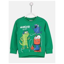 LC Waikiki 8W4007Z4 Erkek Çocuk Bisiklet Yaka Sweatshirt