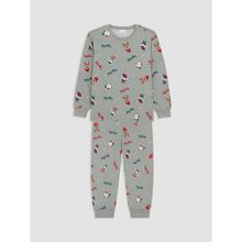 LC Waikiki Kids Yeşil Yılbaşı Temalı Erkek Çocuk Pijama Takımı