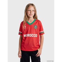 Lcw Kids Kırmızı Fas Baskılı Kız Çocuk Forma Tişört