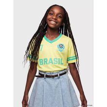 Lcw Kids Sarı Brezilya Baskılı Kız Çocuk Forma Tişört