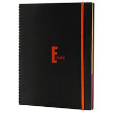 Le Color 2012215/1 Siyah A5 Elegance Spiralli Çizgili Defter
