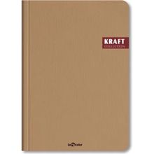 Le Color Kraft Ofis Çizgili Kahve Defter