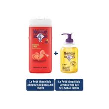 Le Petit Marseillais 650 ml Akdeniz Çileği Duş Jeli+300 ml Lavanta Sıvı Sabun