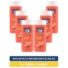 Le Petit Marseillais 6x400 ml Beyaz Şeftali ve Nektarin Duş Jeli