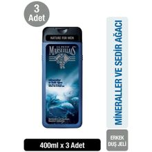 Le Petit Marseillais Men 3x400 ml Mineraller ve Sedir Ağacı Duş Jeli