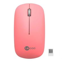 Lecoo WS214 Pembe Sessiz Ergonomik Optik Kablosuz Mouse