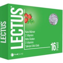 Lectus Kara Mürver Vitamin C-D Beta Glukan 16 Pastil
