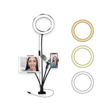 Led Ring Light Youtuber Light Stüdyo Işığı Akrobat Selfie Led Masa Lambası 3 in 1 Set