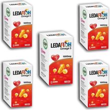 Ledapharma Ledafish Omega 3 1000MG 60 Softjel Kapsül x 5 Adet