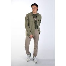 Lee Cooper 242 LCM 231003 Haki Newkar Erkek Dokuma Ceket