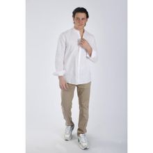 Lee Cooper 242 LCM 241009 Beyaz Julsa Erkek Dokuma Gömlek