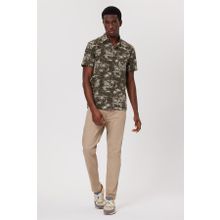 Lee Cooper Carter Haki Dokuma Erkek Gömlek