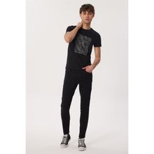 Lee Cooper Charles %100 Pamuk O Yaka Siyah Erkek T-shirt