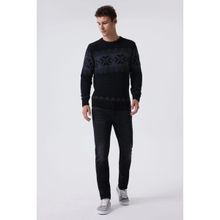 Lee Cooper K24 241036 8101 Siyah Snowy Erkek Kazak