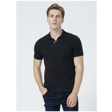 Lee L211810001 Siyah Polo Yaka Erkek T-shirt