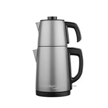 Leggno Gourmet Pro Paslanmaz Çelik Çay Makinesi Füme Renkli