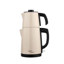 Leggno Gourmet Pro Paslanmaz Çelik Çay Makinesi Krem Renkli