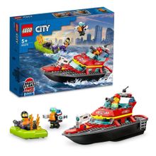 Lego 60373 City İtfaiye Kurtarma Teknesi 5+ Yaş 144 Parça