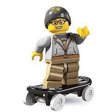 Lego 8804 Seri 4 Minifigür - Street Skater