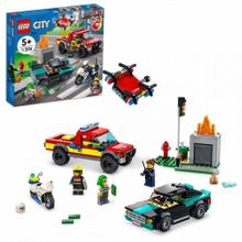 Lego City 60319 İtfaiye Kurtarma Operasyonu ve Polis Takibi